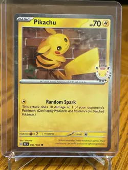 pikachu 051/162 pokemon day 2026 promo swirl - Image 1