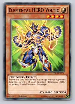 Elemental HERO Voltic - SDHS-EN004 - Common - 1st Edition Yugioh - Image 1