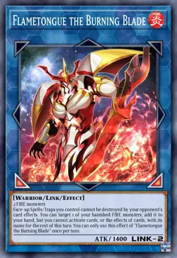 BLZD-EN099 Flametongue the Burning Blade Super Rare 1st Ed YuGiOh Preorder - Image 1