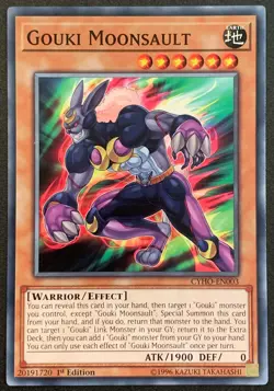 Gouki Moonsault | CYHO-EN003 | 1st Ed | Common | Cybernetic Horizon | YuGiOh - Image 1