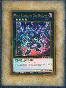 Yugioh Dark Rebellion Xyz Dragon MAGO-EN032 Gold Rare 1st Ed NM - Image 1