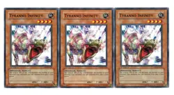 Yugioh- 3X Tyranno Infinity - Common - 1st Edition - CRV-EN029 - Light Play - Image 1