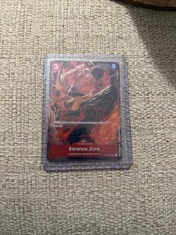 One Piece CCG Roronoa Zoro OP01-025 SR Romance Dawn Alt Art NM - Image 1