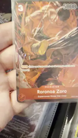 One Piece CCG Roronoa Zoro OP01-025 SR Romance Dawn Alt Art NM - Image 2