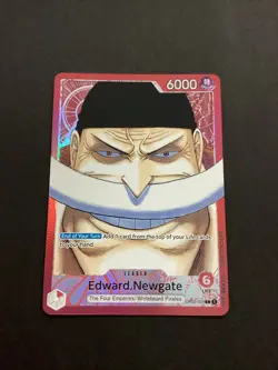 Edward Newgate OP02-001 Leader Parallel Paramount War English One Piece TCG - Image 1