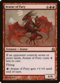 Avatar of Fury Commander NM Red Rare MAGIC THE GATHERING MTG CARD ABUGames - Image 1