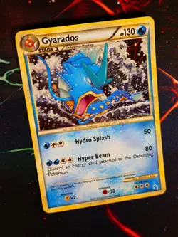 MP Pokemon (Holo) GYARADOS Card HS TRAINER KIT Set 30/30 HGSS Foil Half Deck#8 - Image 1