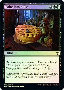 Bake into a Pie FOIL Throne of Eldraine MINT Black Common MAGIC CARD ABUGames - Image 1