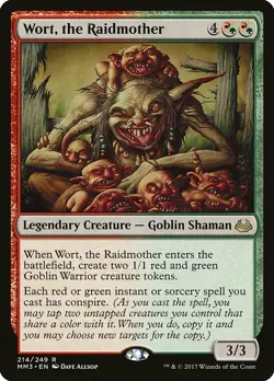 Wort, the Raidmother Modern Masters 2017 NM Red Green Rare MAGIC CARD ABUGames - Image 1