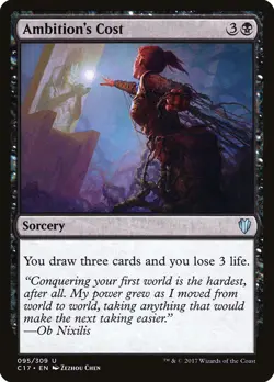 Ambition's Cost Commander 2017 NM Black Uncommon MAGIC GATHERING CARD ABUGames - Image 1