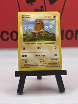 Shadowless Diglett 47/102 Common Base Set Pokemon Card LP - Image 2