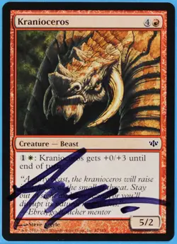 Kranioceros Conflux NM Red Common Artist Signed MAGIC CARD (ID# s1372) ABUGames - Image 1