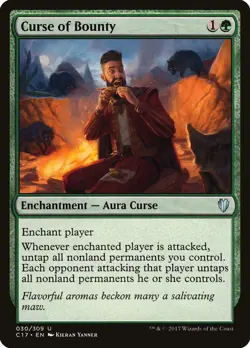 Curse of Bounty Commander 2017 NM Green Uncommon MAGIC GATHERING CARD ABUGames - Image 1