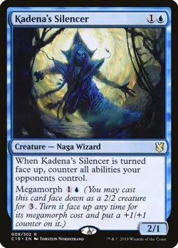 Kadena's Silencer Commander 2019 NM Blue Rare MAGIC THE GATHERING CARD ABUGames - Image 1