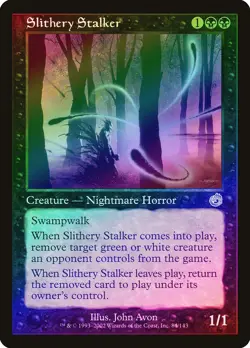 Slithery Stalker FOIL Torment PLD Black Uncommon MAGIC MTG CARD ABUGames - Image 1