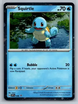 Squirtle - (Cosmos Holo) - SVP SV: Scarlet & Violet Promo Cards #048 Promo NM - Image 1