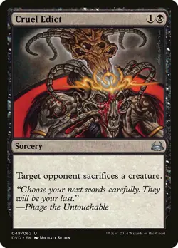 Cruel Edict Duel Decks Anthology: Divine vs. Demonic NM Uncommon CARD ABUGames - Image 1