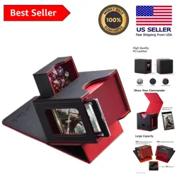 Sleek Card Deck Box for MTG Commander - 100 Card Capacity with Dice Holder - Image 1