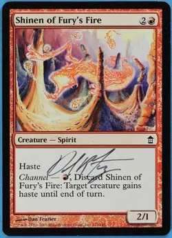 Shinen of Fury's Fire Saviors of Kamigawa NM Artist Signed CARD (s2176) ABUGames - Image 1