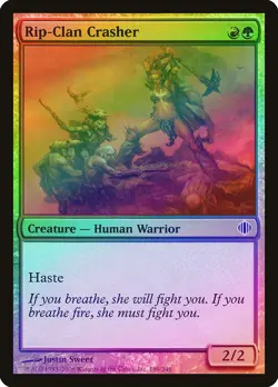 Rip-Clan Crasher FOIL Shards of Alara PLD Red Green Common MTG CARD ABUGames - Image 1