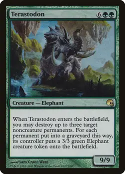 Terastodon FOIL Premium Deck Series: Graveborn NM Green Rare MAGIC CARD ABUGames - Image 1