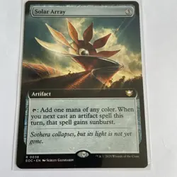MTG Edge of Eternities - Solar Array(Extended Art) Rare 0038 NM - Image 1