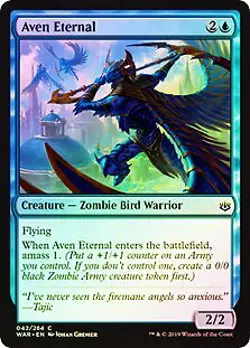 Aven Eternal FOIL War of the Spark MINT Blue Common MAGIC MTG CARD ABUGames - Image 1
