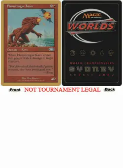 Flametongue Kavu (Sim Han How - 2002) World Championship NM CARD ABUGames - Image 1