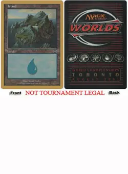 Island (Mercadian Masques 336 - Alex Borteh - 2001) World Championship NM - Image 1