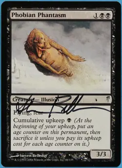 Phobian Phantasm Coldsnap NM Black Uncommon Artist Signed CARD (s2023) ABUGames - Image 1