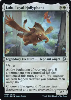 Lulu, Loyal Hollyphant Commander Legends: Battle for Baldur's Gate Foil NM 32 CL - Image 1