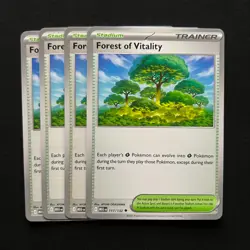 4x Forest of Vitality 117/132 Playset - Mega Evolution ME01 Pokemon TCG - Image 1