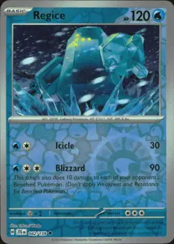 Regice 042/159 Uncommon Journey Together Pokemon Reverse Holo NM - Image 1