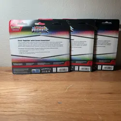 3 Pokemon TCG SV8.5 Prismatic Evolutions Tech Sticker Collection Blister Sealed - Image 4