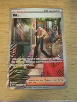 Pokemon TCG Rika 258 Paradox Rift Trainer Special Illustration Card 258/182 - Image 1