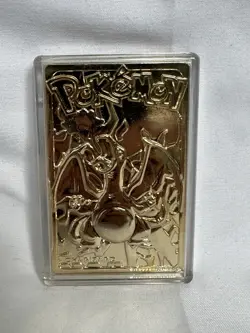Pokemon Special Edition 23 Karat Gold-Plated Charizard Limited Trading Card 1999 - Image 1