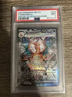 Pokemon TCG Ruler of the Black Flame Charizard EX SAR 134/108 CGC Pristine 10 - Image 1