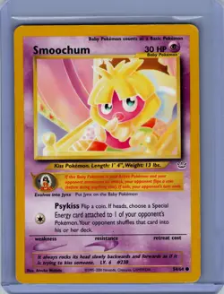 Pokemon Neo Revelation #54/64 Smoochum Lightly played - Image 1