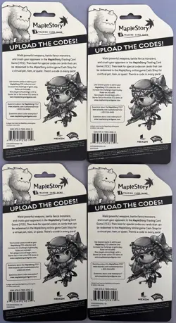 Set of 4 MapleStory 9-card booster packs 2007 Wizards of the coast /Nexon - Image 2