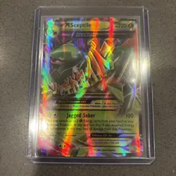 Pokemon Mega M Sceptile EX XY Ancient Origins Holo Card 8/98 Ultra Rare - Image 1