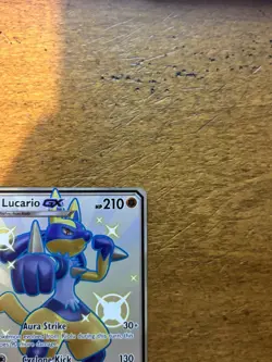 Pokemon TCG Lucario GX Full Art Holo Card SV64/SV94 Shiny Hidden Fates NM - Image 3