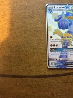 Pokemon TCG Lucario GX Full Art Holo Card SV64/SV94 Shiny Hidden Fates NM - Image 5