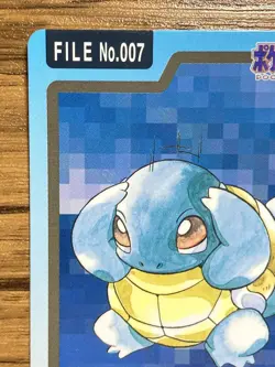 Pokemon Carddass Card Squirtle File No.7 Bandai Pocket Monsters 1997 Japan - Image 3