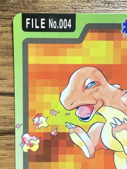 Pokemon Carddass Card Charmander File No.4 Bandai Pocket Monsters 1997 Japan - Image 3