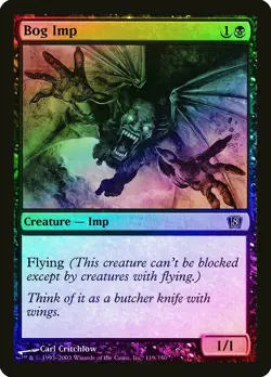 Bog Imp FOIL 8th Edition PLD Black Common MAGIC THE GATHERING CARD ABUGames - Image 1