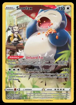 Snorlax TG10/TG30 Swsh11: Lost Origin Trainer Gallery Holo Pokemon Card - Image 1