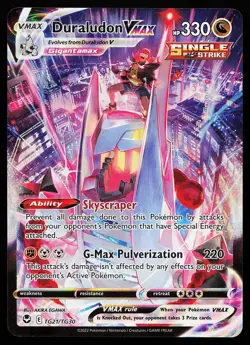 Duraludon VMAX TG21/TG30 Holo Silver Tempest Trainer Gallery Pokemon Card - Image 1
