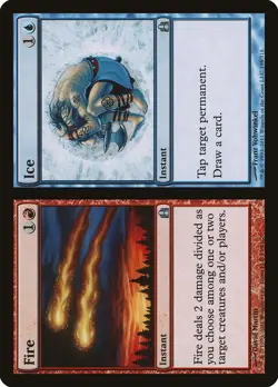 Fire and Ice Commander NM Red Blue Uncommon MAGIC THE GATHERING CARD ABUGames - Image 1