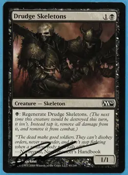 Drudge Skeletons Magic 2010 / M10 NM Common Artist Signed CARD (s4782) ABUGames - Image 1