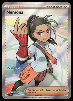 Pokemon Cards Nemona 229/091 Paldean Fates Ultra Rare NM *2 - Image 1